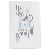 Laat de Wilde Rumpus beginnen - Blauw Medium Cadeauzakje (Voorkant)