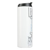 Laat de Wilde Rumpus beginnen - Blauw Thermosbeker (Gedraaid links)