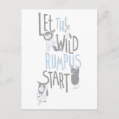 Laat de Wilde Rumpus beginnen Briefkaart (Voorkant)