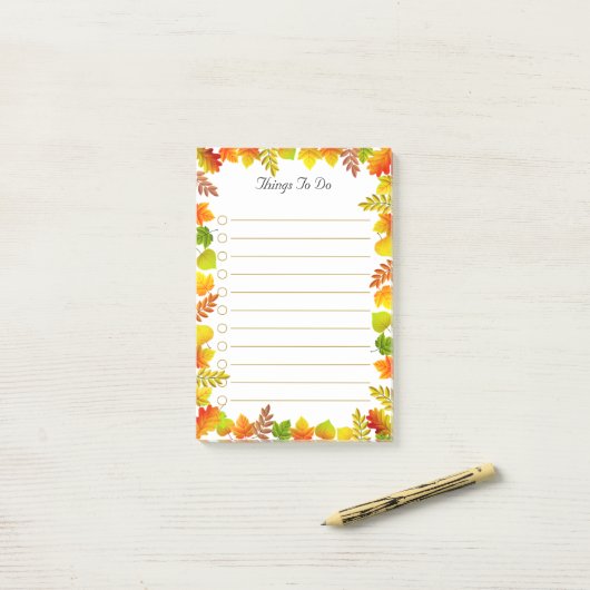 Laat de witte dingen vallen om te leren post-it® notes (Op bureau)