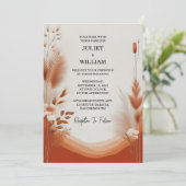 Laat de woestijn rustieke Boho herfst ombre bruine Kaart (Staand voorkant)