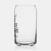 Laat de zangers niet bedwelmen blikvorm glas (Links)