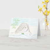 Laat De Zee Je Vrij Laten Notitiekaart (Gele Bloem)