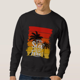 Laat De Zee Je Vrij Maken | Vintage Retro Zonsonde Trui