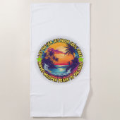 Laat de zee je ziel vrijmaken strandlaken (Voorkant)