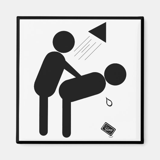 Laat de zeep vallen magneet (Voorkant)