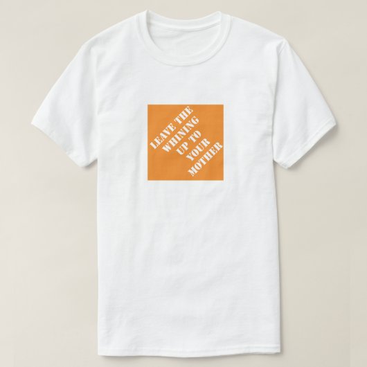 Laat de zegen maar aan je moeder. t-shirt (Design voorkant)