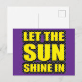 laat de zon binnen schijnen briefkaart (Voorkant / Achterkant)