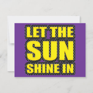 laat de zon binnen schijnen briefkaart