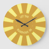 Laat de zon in de muur grote klok (Voorkant)