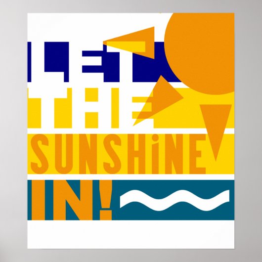 Laat de zon in poster (Voorkant)