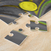 Laat de zon in Retro Love Puzzle Legpuzzel (Zijkant)