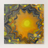 Laat de zon in Retro Love Puzzle Legpuzzel (Horizontaal)