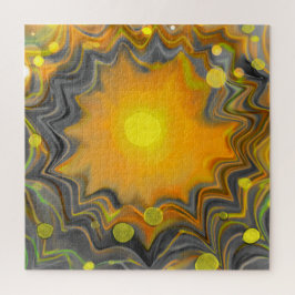 Laat de zon in Retro Love Puzzle Legpuzzel