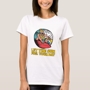 Laat de zon je dag voeden Groene Energie T-shirt