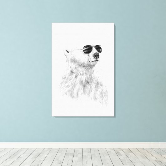 Laat de zon niet naar beneden gaan canvas afdruk (Insitu (Houten vloer))