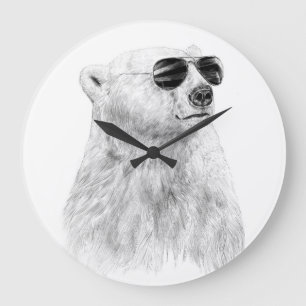 Laat de zon niet naar beneden gaan grote klok