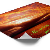 Laat de zon niet naar beneden gaan poster (Hoek)