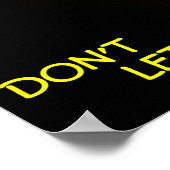 Laat de zon niet op je woede zetten poster (Hoek)