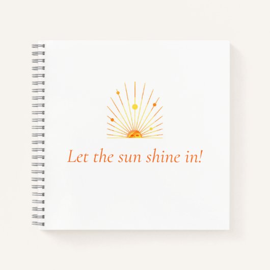 Laat de Zon Schijnen Notitieboek (Voorkant)