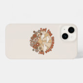 Laat de zonneschijn in Groovy Daisy Hippie Flowers iPhone Hoesje (Achterkant horizontaal)