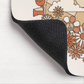 Laat de zonneschijn in Groovy Daisy Hippie Flowers Muismat (Hoek)