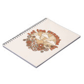 Laat de zonneschijn in Groovy Daisy Hippie Flowers Notitieboek (Linkerzijde)
