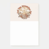 Laat de zonneschijn in Groovy Daisy Hippie Flowers Post-it® Notes (Voorkant)