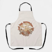 Laat de zonneschijn in Groovy Daisy Hippie Flowers Schort (Voorkant)