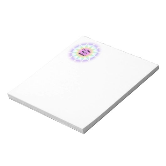 Laat de zoon schijnen notitieblok (Linkerzijde)