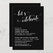 Laat de Zwarte Ontvangst van het Manuscript van he Kaart (Voorkant / Achterkant)