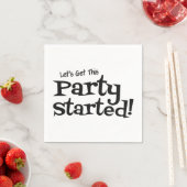 Laat deze partij aan de slag gaan servet (Insitu)