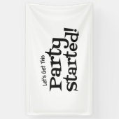 Laat deze partij aan de slag gaan spandoek (Verticaal)