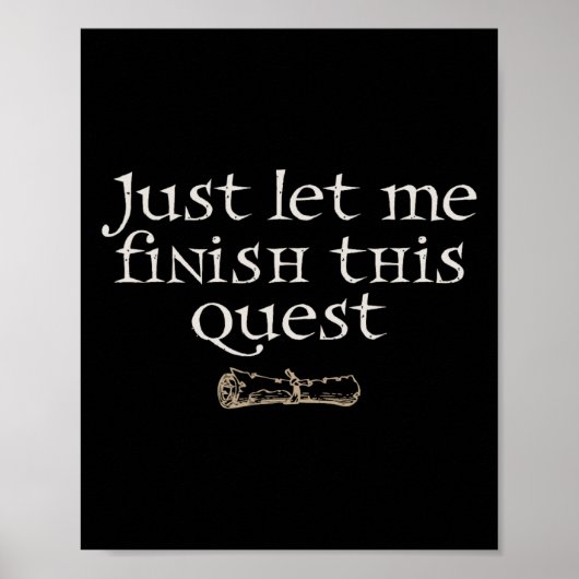 Laat deze quest gewoon afmaken poster (Voorkant)