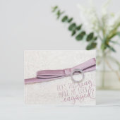 Laat deze ring me er als verloofd uitzien? briefkaart (Staand voorkant)