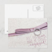 Laat deze ring me er als verloofd uitzien? briefkaart (Voorkant / Achterkant)