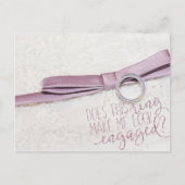 Laat deze ring me er als verloofd uitzien? briefkaart (Voorkant)