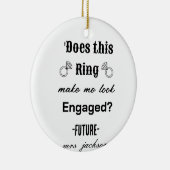 LAAT DEZE RING ME VERLOOFD LIJKEN? KERAMISCH ORNAMENT (Rechts)