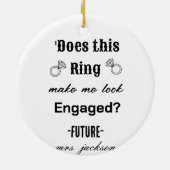 LAAT DEZE RING ME VERLOOFD LIJKEN? KERAMISCH ORNAMENT (Achterkant)