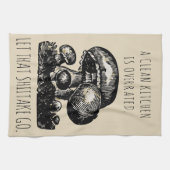 Laat die shiitake een grappige aangepaste paddenst theedoek (Horizontaal)