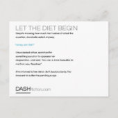 Laat Diet Briefkaart beginnen (Voorkant)