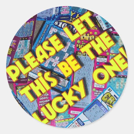 Laat dit de gelukkige zijn ronde sticker (Voorkant)