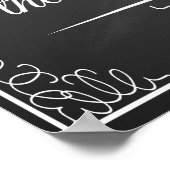 Laat dit eten los voor trouwreceptie Print (Hoek)