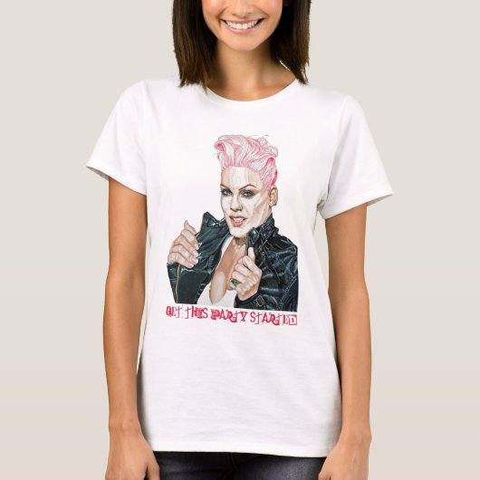 Laat dit feest beginnen! t-shirt (Voorkant)