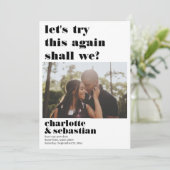 Laat dit opnieuw proberen sparen de Foto van de Da Save The Date (Staand voorkant)