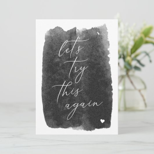 Laat dit opnieuw zwarte Verandering de Kaart van d (Staand voorkant)