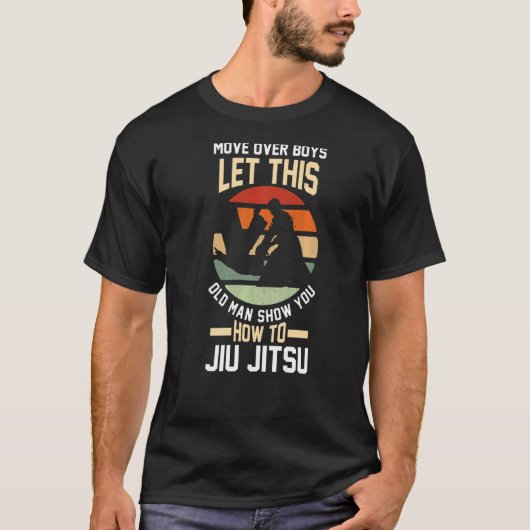 laat dit oude man Jiu Jitsu BJJ Jiu T-shirt (Voorkant)