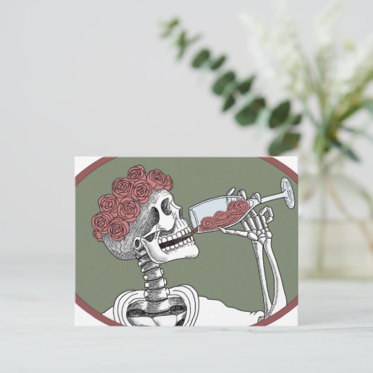 laat drink briefkaart (Staand voorkant)