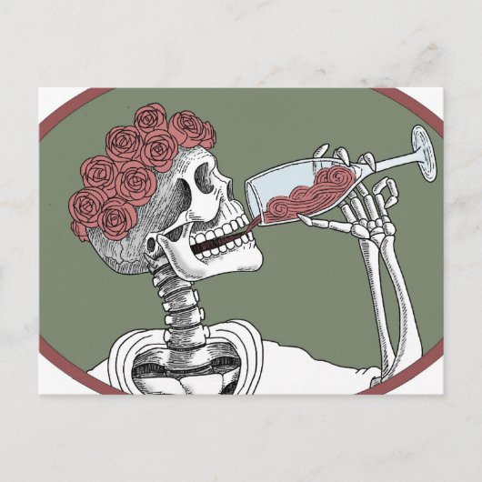 laat drink briefkaart (Voorkant)