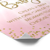 Laat een Baby-Baby shower spelen Poster (Hoek)